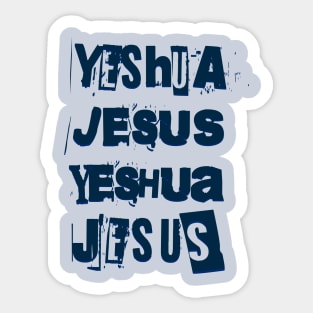 Yeshua Jesus Yeshua Jesus collage (light background) Sticker